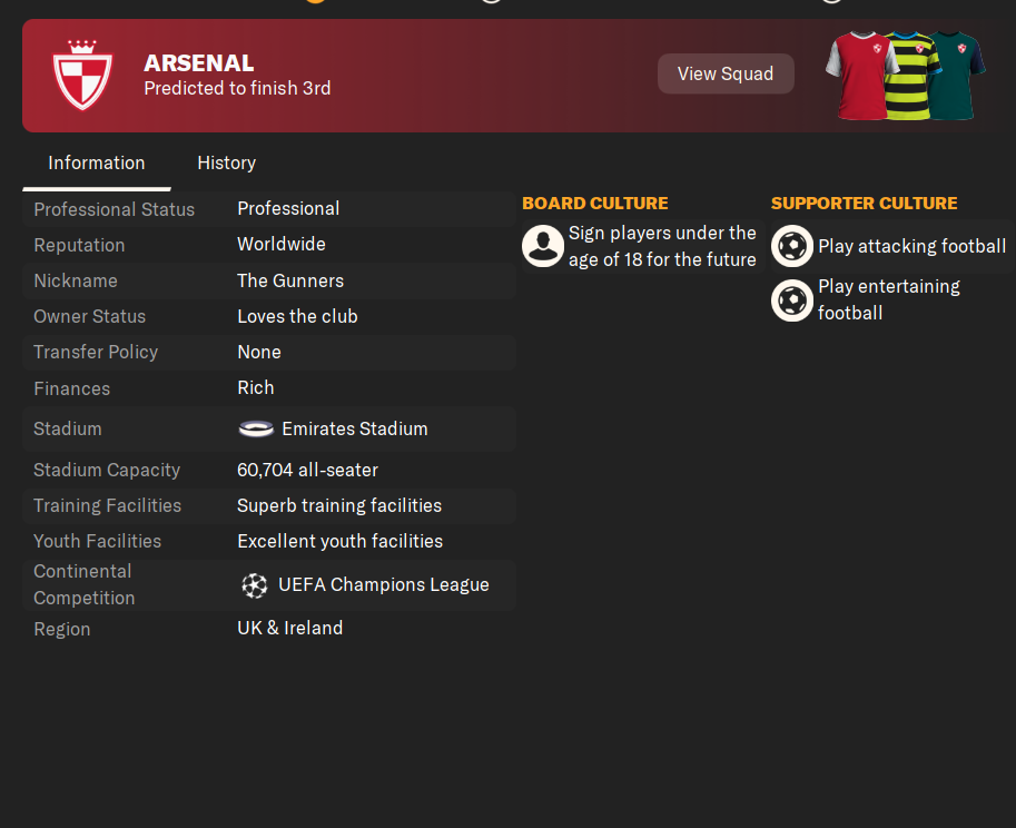 How to manage Arsenal from day one